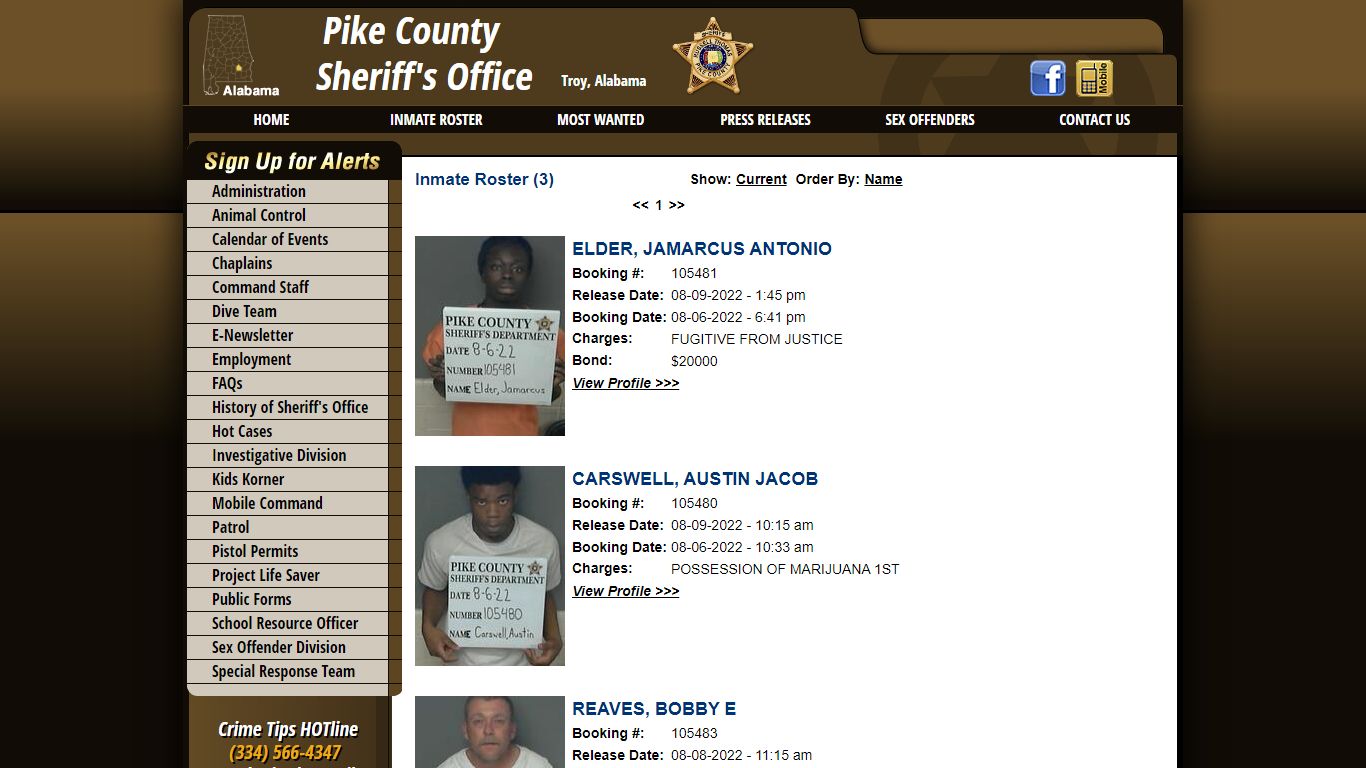 Inmate Roster - Pike County Sheriff's Office